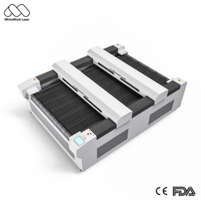 F180-L CO2 Лазерный режущий станок для лазерной резки промышленной текстильной продукции