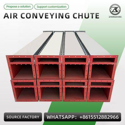 Air Slide Conveyor Pneumatic Airslide Chute Cement Powder Conveying Equipment for Cement Plant