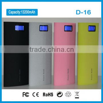 D-16!portable charger power bank 10000mAh with Intelligent protective chips