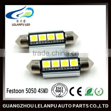 Wholesale led car Festoon light auto festoon 5050 4SMD 41mm canbus light auto led lamp