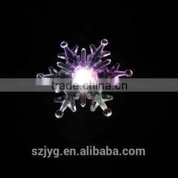 Christmas Transparent Snowflake Led Light Decoration Christmas Street Light With Sucker Base
