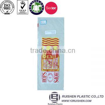 PE flat clear plastic packing bags with printing