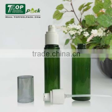 Different Capacity Green Pet Cosmetic Bottle