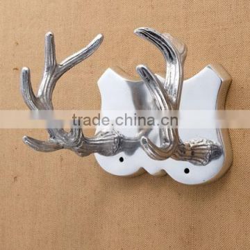 Hand Made Aluminum Wall Mounted antlers Hook