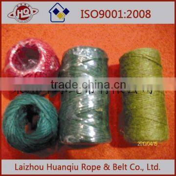 2 strands twisted colorful jute twine