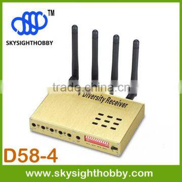 D58-4 FPV 5.8G 4CH Audio Video 5.8GHz Diversity Receiver skywalker fpv