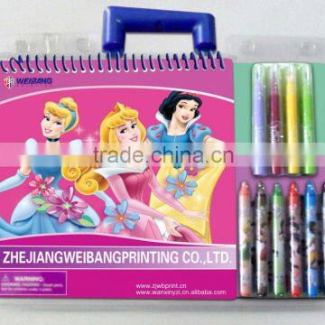 2014 hot selling new design &cartoon child kids coloring book printable