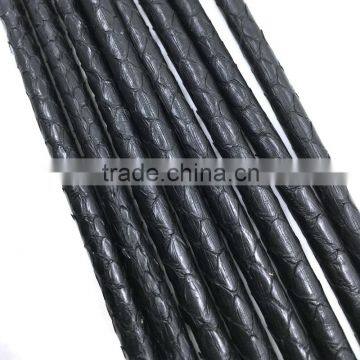 top AAA python products for bracelet making snake leather strings black python cords