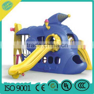 combined child slide with climbing , outdoor baby plastic slide