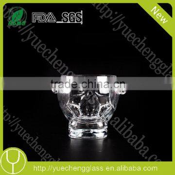 Skull Head Custom Clear Glass Ice Bucketskull Head Custom Clear Glass Ice Bucket photo-3