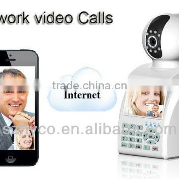 Wireless P2P IP Camera with 3.5inch screen free video calls