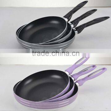 Pressed Aluminium Eco Ceramic Fry Pan Set With Bakelite Handle Frying Pan Sets