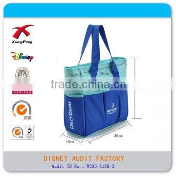 Customized Contrast Color High Quality Hand bag, Large Capacity Mommy Bag