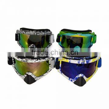 BJ-MG-013A Manufacturer Adult Reflective Brazil Frame Custom Racing Goggles Motorcycle photo-3