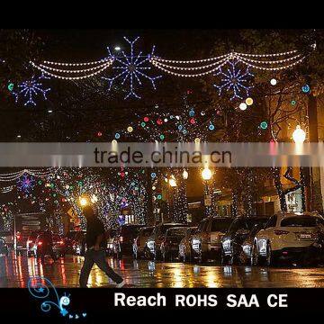 Christmas decoration Across street led lights outdoor lights decoration holiday decoration led snowflake lights