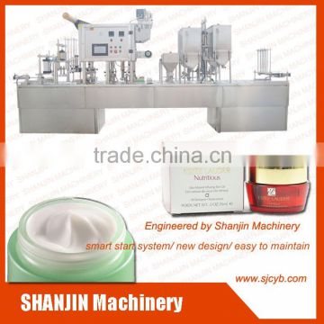 full auto cosmetics cup filling and sealing machine