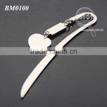 140MM Letter Knife I LOVE LONDON Souvenir Stationery Red Heart Shaped Promotional Custom Metal Bookmark photo-4