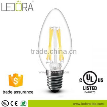 2w 4w 6w 8w dimmable candelabra decoration led e14 bulb