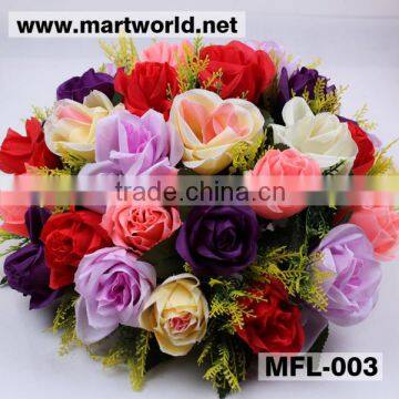 Different color wedding artificial flower,decorative silk & plastic rose for home,hotel,event,party&wedding decoration(MFL-003)                        
                                                Quality Choice