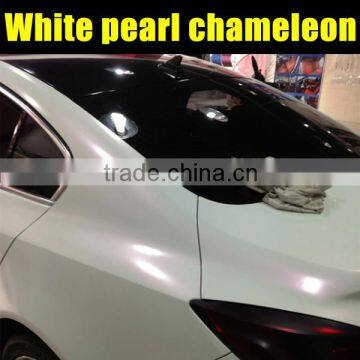 Stylish Car Wrap Film New Design Pearl White Chameleon