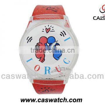 Cute design water resistant quartz watch for kids promotional gift