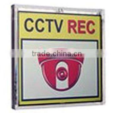 Dummy-SN2-80X80 outdoor warning Signboard CCTV Camera DIY Yard CCTV Warning Sign