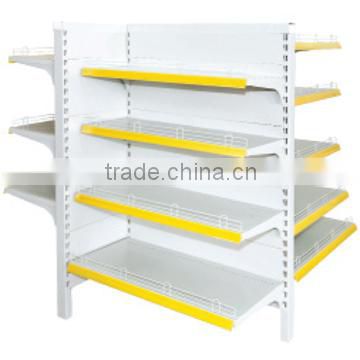 New design Four-ways supermarket shelving with excellent quality