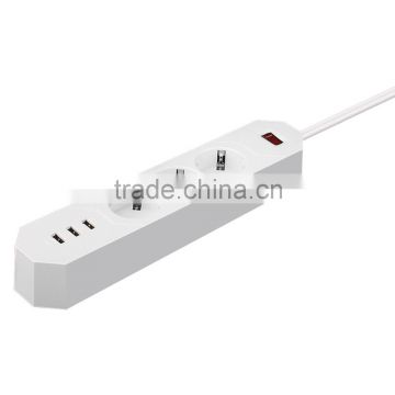 SASO Certification passed socket,desktop 3 port usb socket,instant mobile phone charger with socket