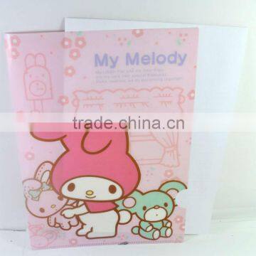 Clear made of eco-friendly PP plastic A4 file cover