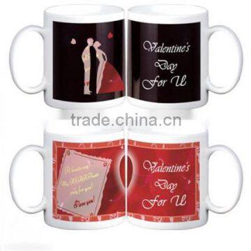 hot new products for 2014 promotional gift wedding gift wedding favor wedding souvenirs color change porcelain mug