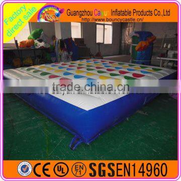 Popular game for kids Inflatable plastic twister games outdoor sports