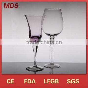 Eco-Friendly Feature Glass Red Crystal Long Stem Wine Glass