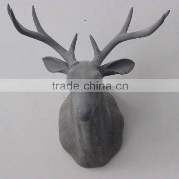 Deer Head Fiberglass Statue Animal Statues photo-4