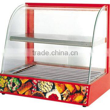 Food Display Warmer With Hot-dog Broiler