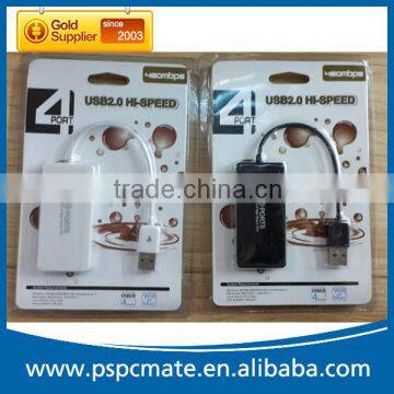 2.0 high speed 4 port slim usb hub as computer gift