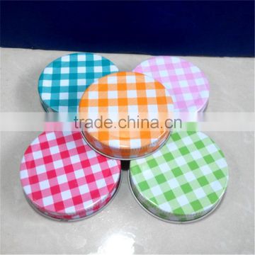 wholesale 70mm screw metal cap twistoff metal lids for mason jar