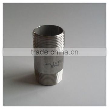 stainless steel fittings 304 pipe nipple 3/4"