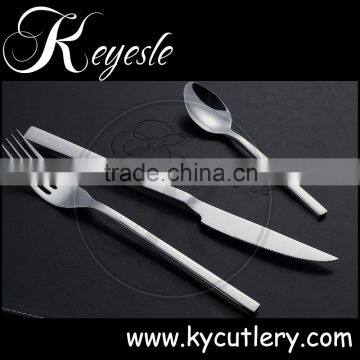 New 2016 Set of Cutlery, Used Restaurant Flatware, Stainless Steel Tableware photo-2