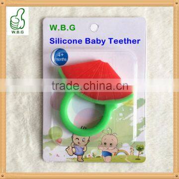 Cute baby teether with non-toxic,BPA free