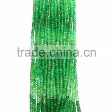 AAA Chrysoprase Shade Faceted Micro Rondelle Beads 2-4 mm 13.5"inches Strand Length AAA
