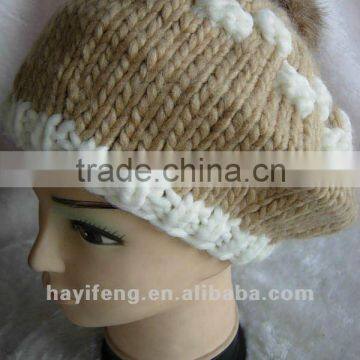 2012 Fashion New Style Knitted Jacquard Beret Hat