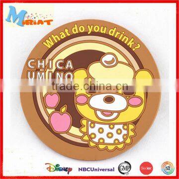 Multi-function cheap promotion personalized soft pvc coaster