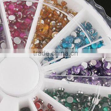12color Acrylic Rhinestone Nail Art Decoration Wheel