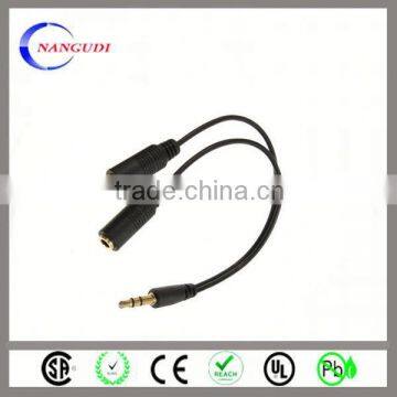 transparent rca cable/wire foil 100% shielding