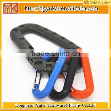 Yukai Simple carabineer plastic D hooks for keychain