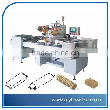 Biscuits on-edge wrapping machine