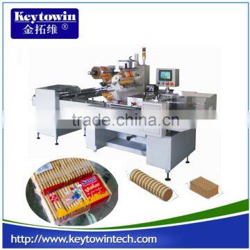 Biscuits on edge packaging machine