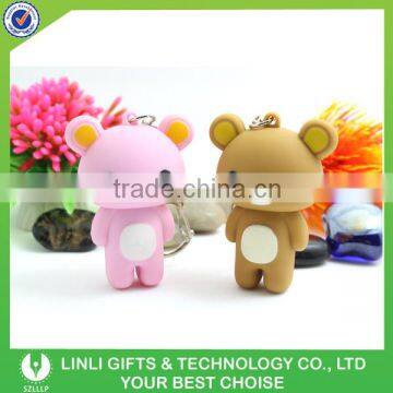 Souvenir For Kids ECO-Friendly Led Bear Key Holder with Sound