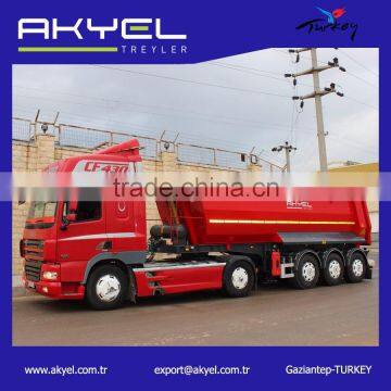 3 axle 60 Ton tipper truck /Semi Trailer on sales