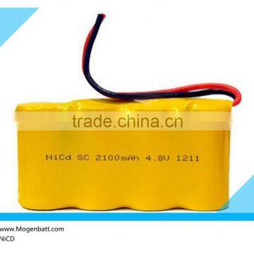 Lower Price Ni-CD Rechargeable Battery Pack 4.8 Volt 2100 MAh NiCD NiMH Rechargeable Battery Pack Ni-MH photo-2